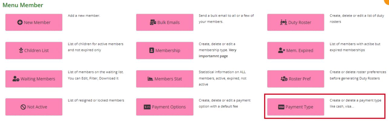 Payment Type