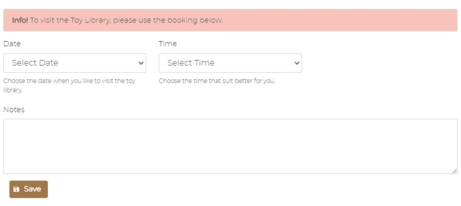 Booking form 2