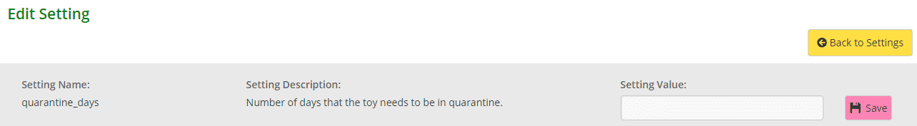 Editing quarantine function