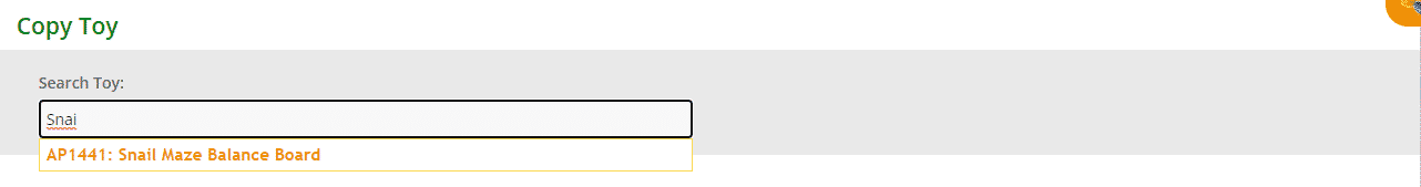 Search toy to copy