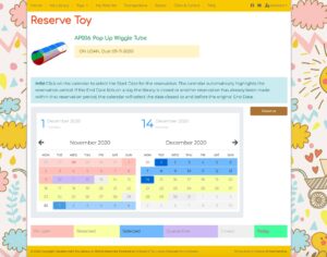 Feature image reservation in the member website