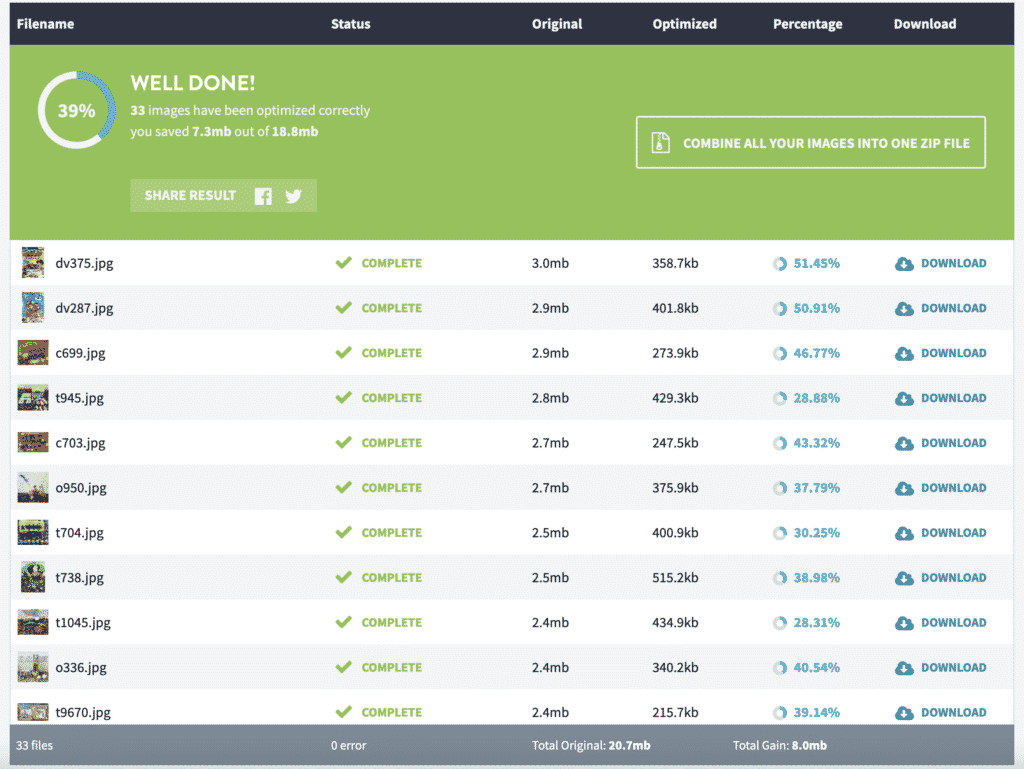 Imagify compression - MiBaseNZ Documentation