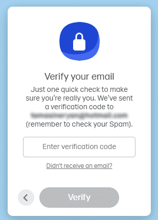 Verification code required